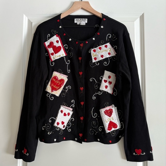 Jack B. Quick Tops - Jack B Quick Vintage Valentines Cardigan